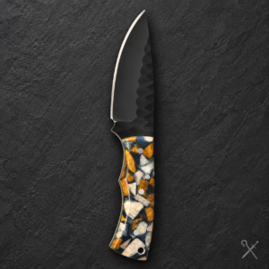 Blue-Orange Curved Blade