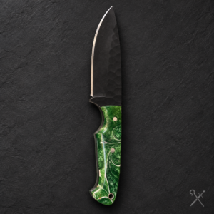 Green Swirl Fixed Blade