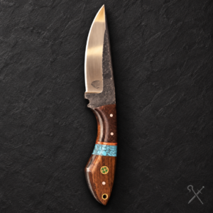 Brown-Green Fixed Blade