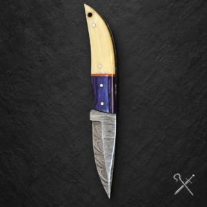 Cream-Violet Fixed Blade