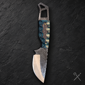 Blue-Black Fixed Blade