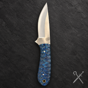 Blue Satin Fixed Blade