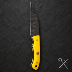 Yellow Black Fixed Blade