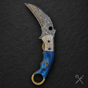 Blue Ring Curved Blade